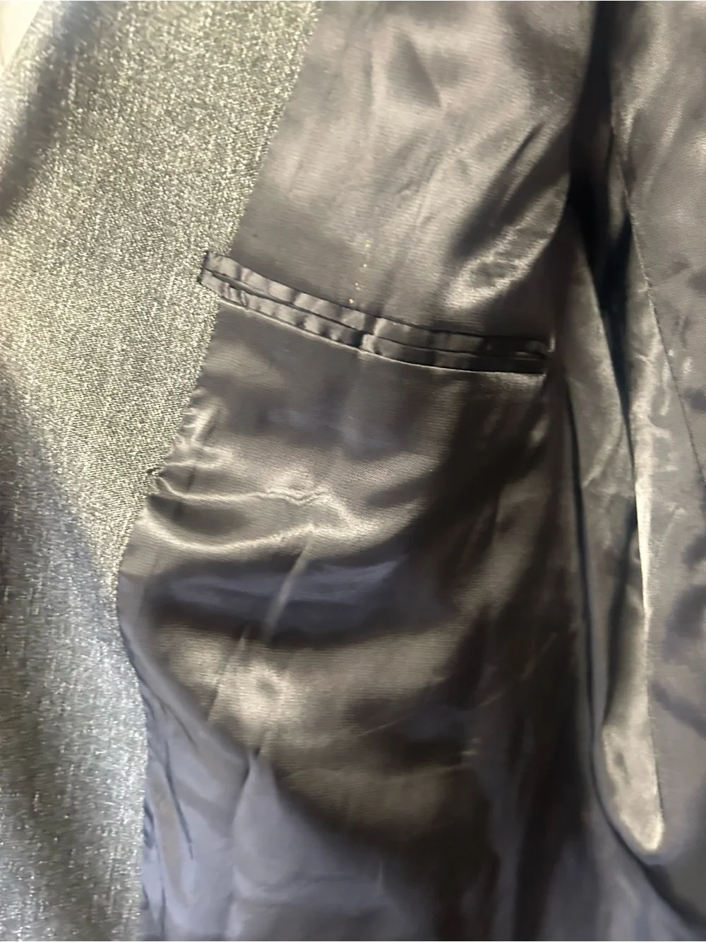 Circle S “Boise” Western gray/black polyester sport coat. NWOT size 46Long
